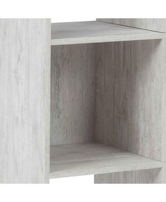 Rustic Wooden 6-Cube Organizer with Open Storage Compartments