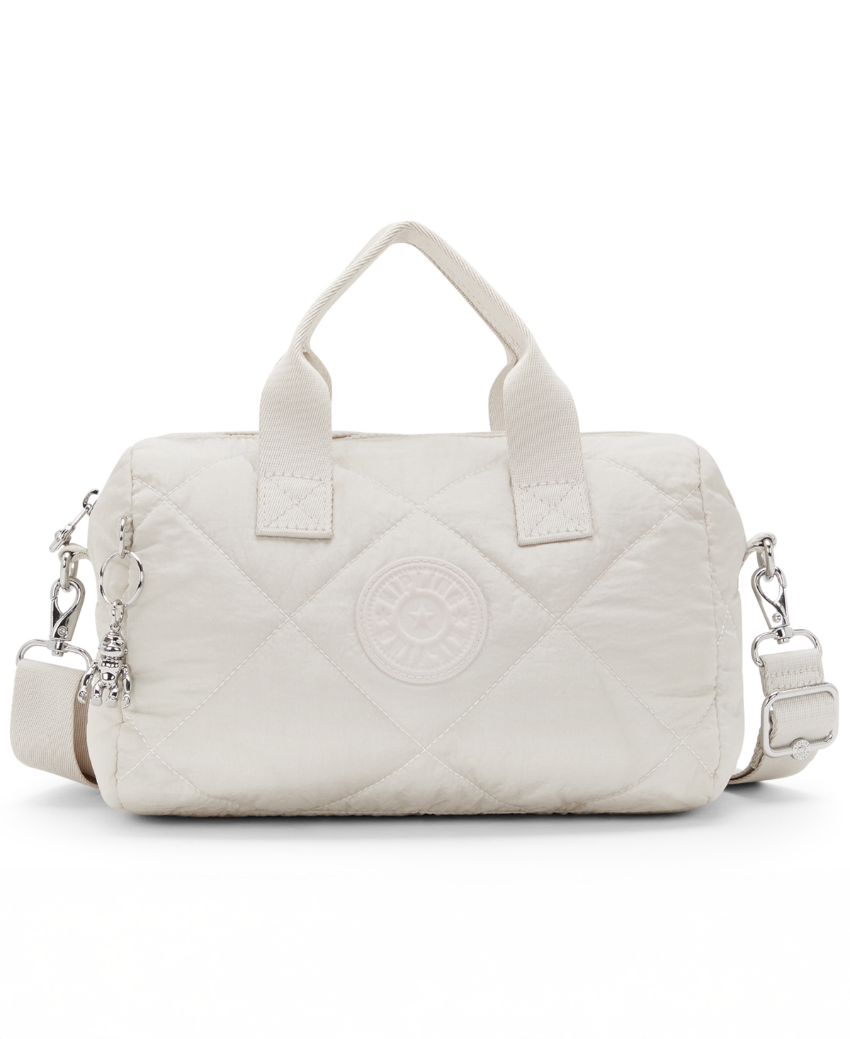 Bina Small Nylon Crossbody Handbag - Airy Beige Quilt