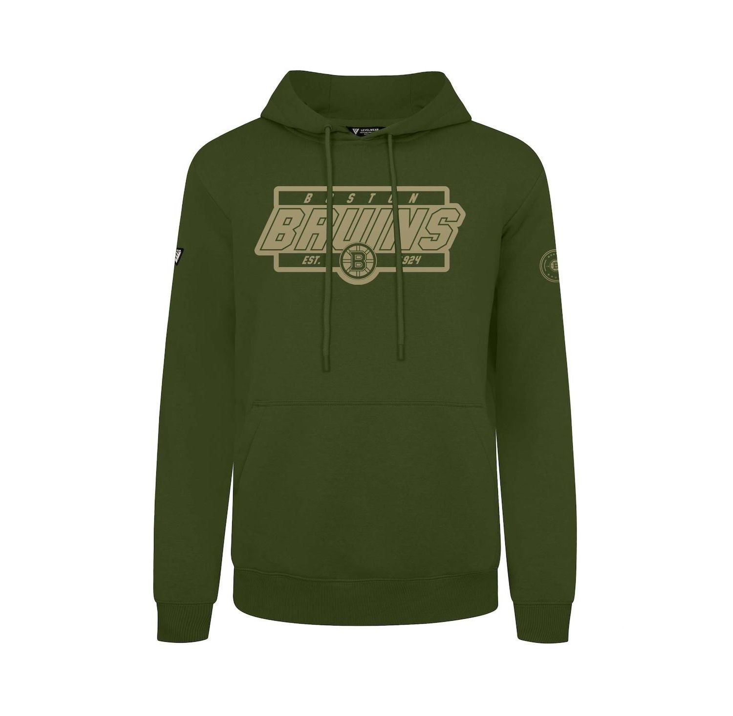 Men's Olive Boston Bruins Podium Pullover Hoodie