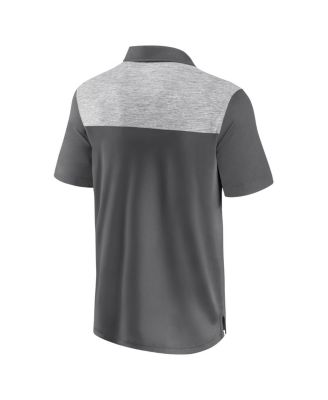 Men's Gray Baltimore Ravens Long Shot Polo Shirt