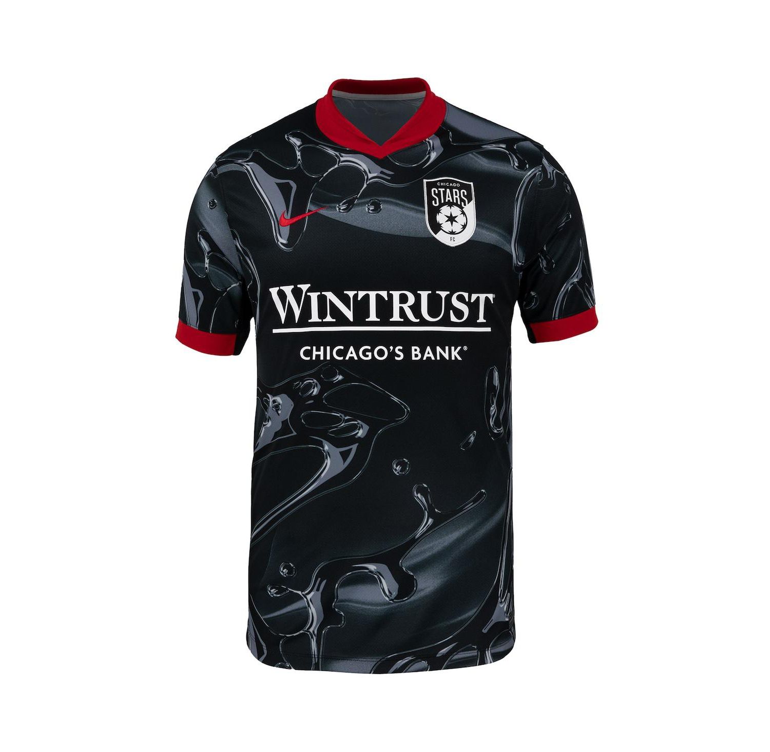 Men's Black Chicago Red Stars 2025 Secondary Stadium Replica Jersey