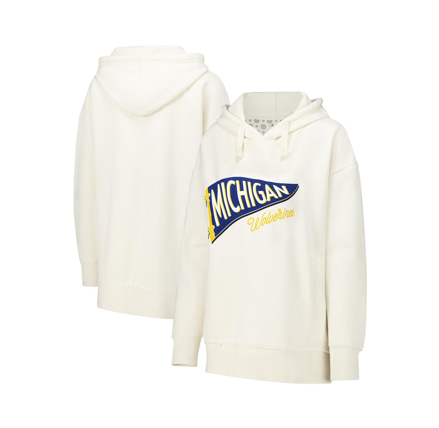 Women's Cream Michigan Wolverines Marni Pullover Hoodie