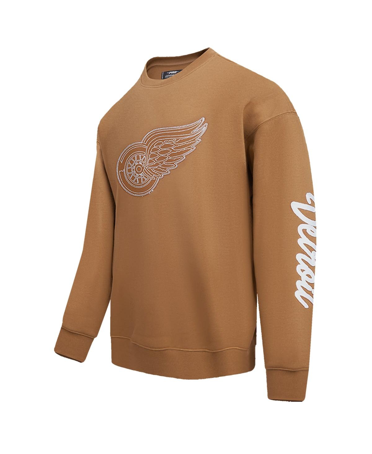 Shop Pro Standard Men's Brown Detroit Red Wings Paint The City Pullover Sweatshirt