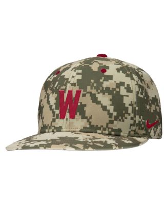 Nike - Men's Digital Camo Washington State Cougars On-Field Baseball Performance Fitted Hat