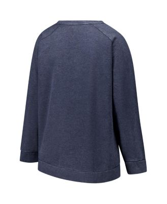 Fanatics Women's Navy Dallas Cowboys Acid Wash Raglan Pullover Sweatshirt