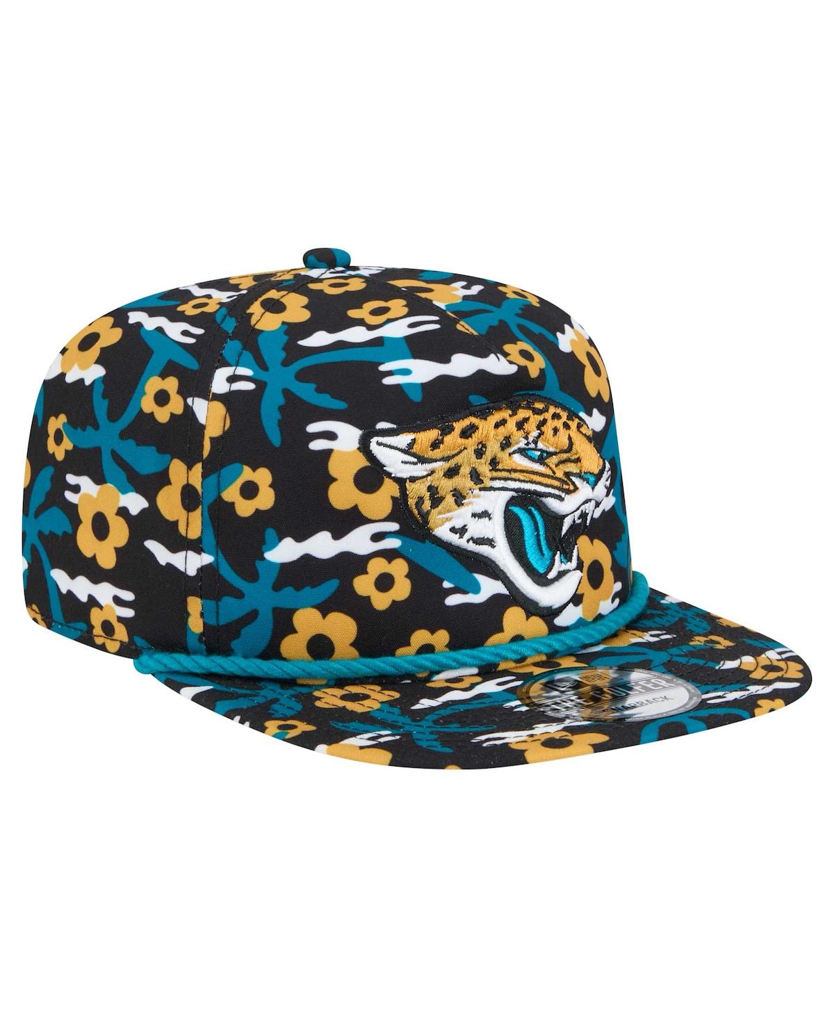 NEW ERA MEN'S BLACK JACKSONVILLE JAGUARS WAKEY WAKEY GOLFER SNAPBACK HAT 