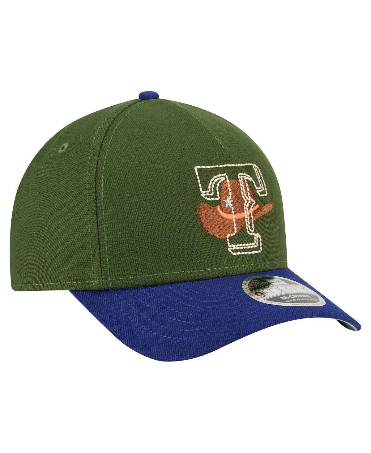 NEW ERA MEN'S DARK GREEN TEXAS RANGERS CITY FEATURE 9FORTY A-FRAME ADJUSTABLE HAT 