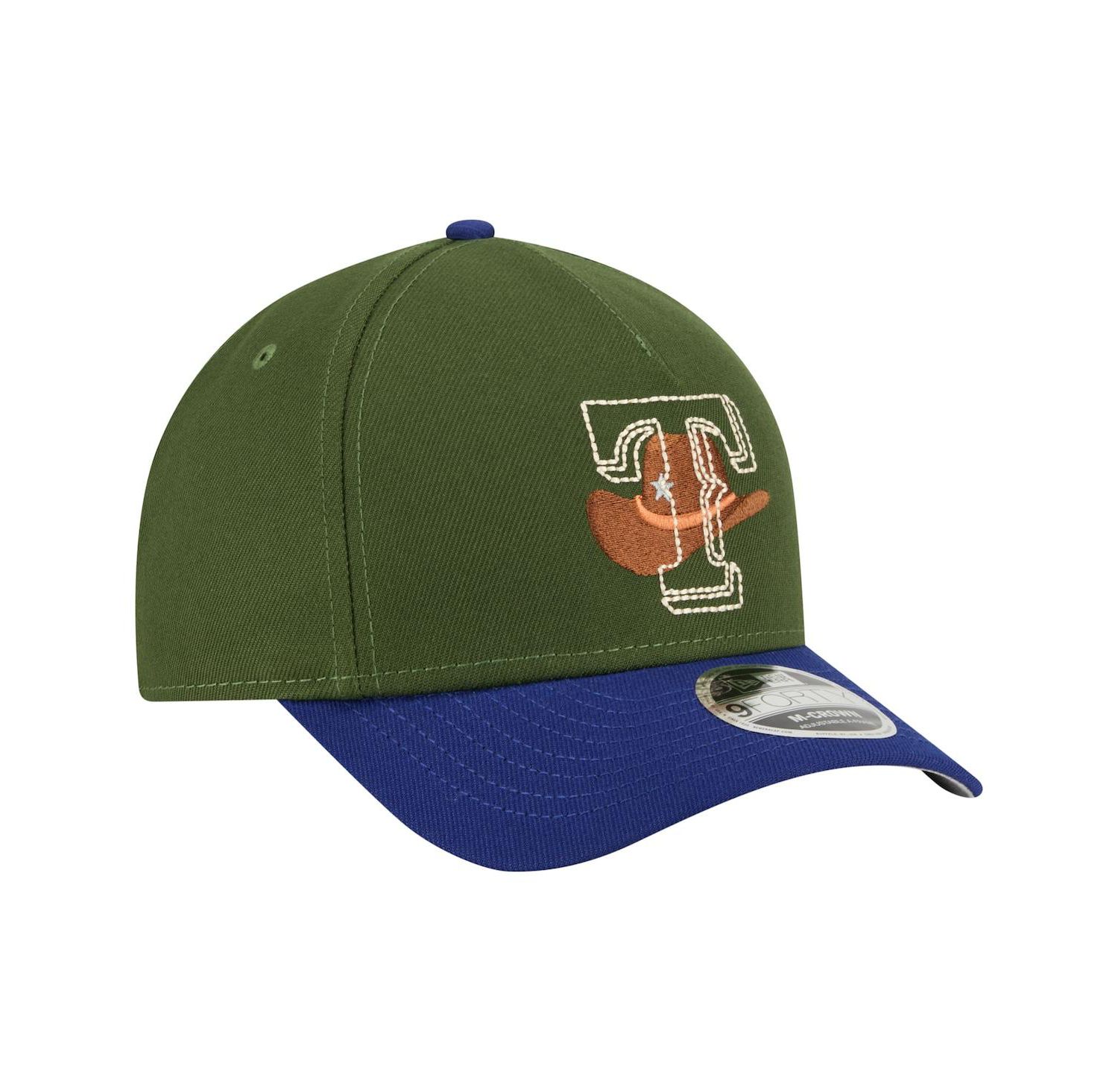 Men's Dark Green Texas Rangers City Feature 9Forty A-Frame Adjustable Hat