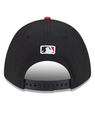 Men's Black/Red Cincinnati Reds Player Replica 9Forty Adjustable Hat
