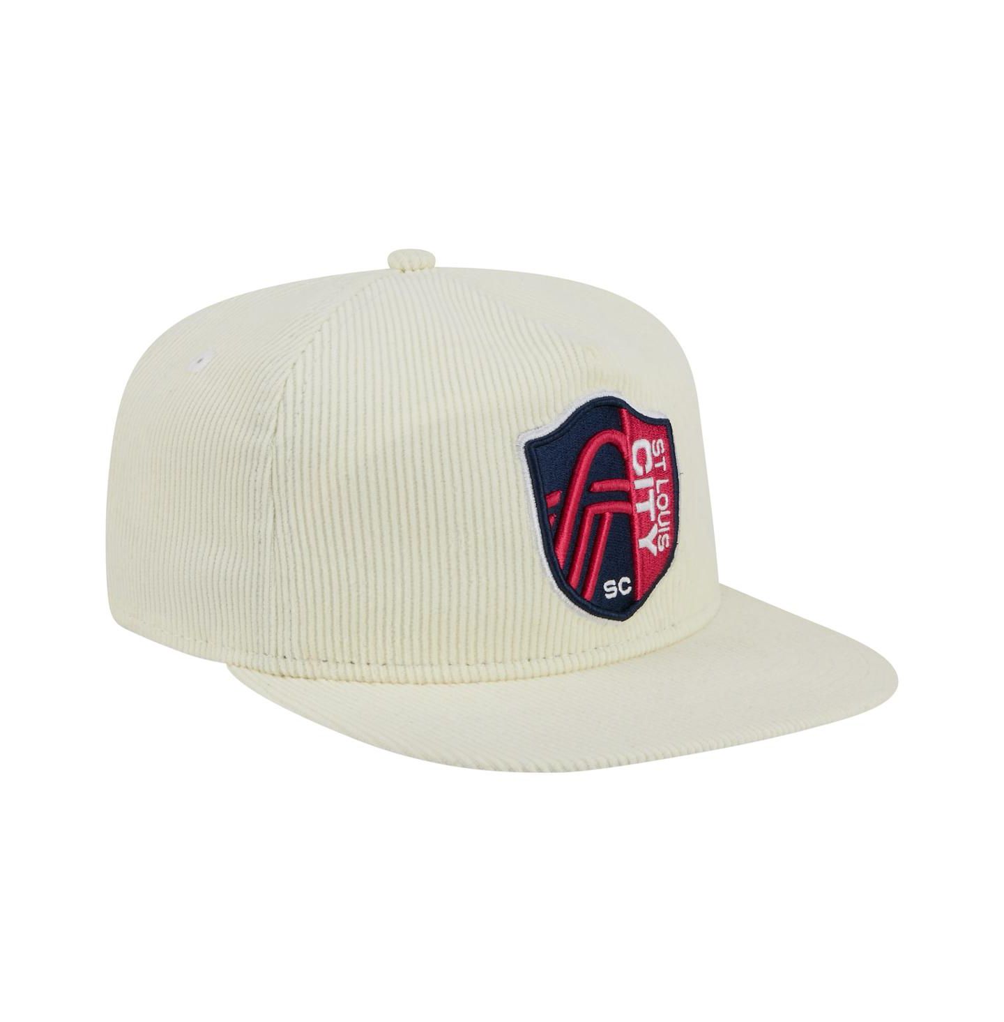 Мужская кепка New Era Cream St. Louis City SC 2025 Kickoff Snapback Golfer Hat — фото 3