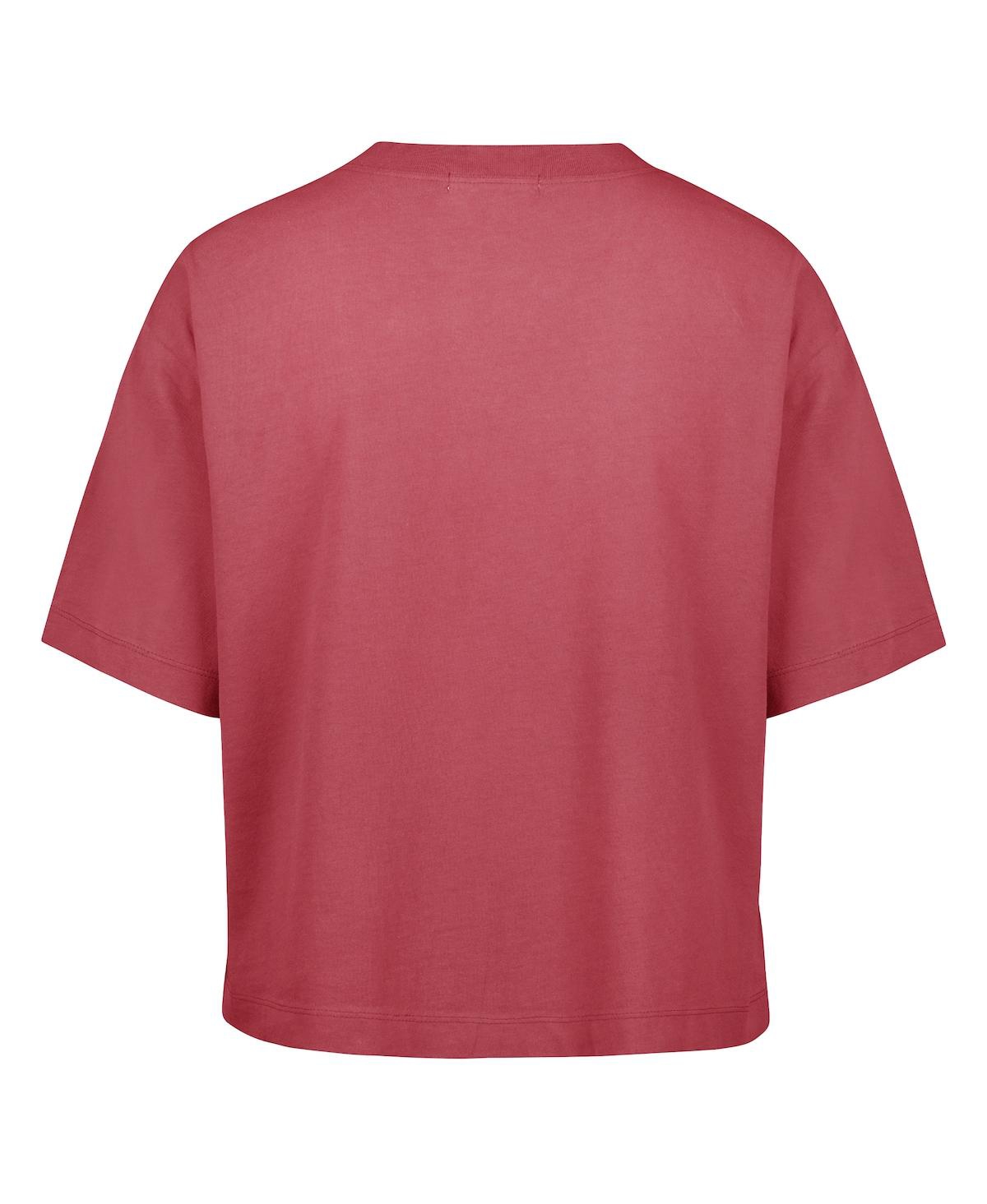 47 BRAND WOMEN'S LIGHT RED BUFFALO BILLS FLORENTINA MONTAUK CROPPED T-SHIRT 