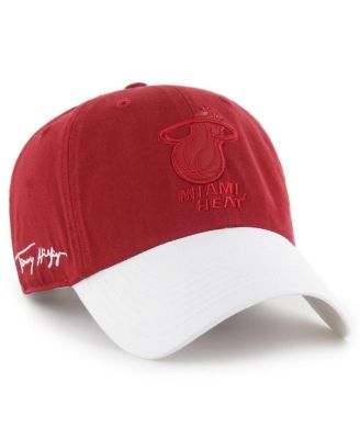 '47 Brand - Men's x Tommy Hilfiger Red/White Miami Heat Courtside Cleanup Adjustable Hat