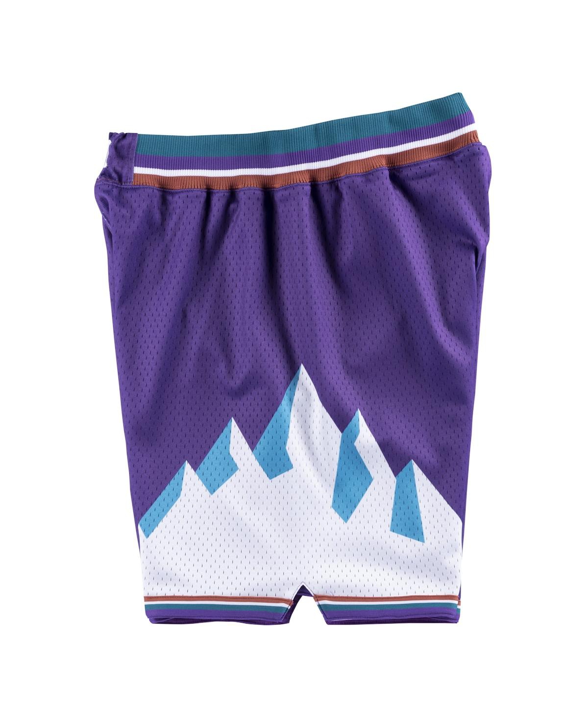 Mitchell & Ness Men's Purple Utah Jazz 1996-97 Hardwood Classics Authentic Shorts In Purple