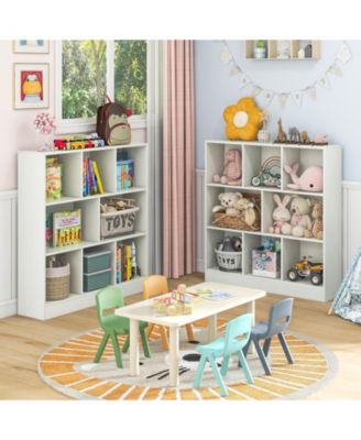 41 Inches 8-Cube Freestanding Bookcase for Kids