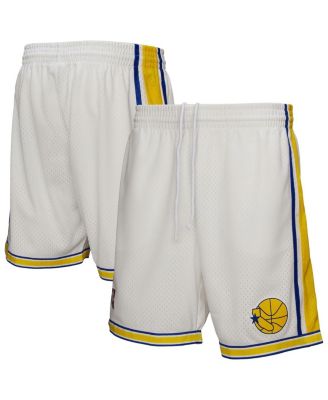 Mitchell & Ness - Men's White Golden State Warriors Authentic Shorts