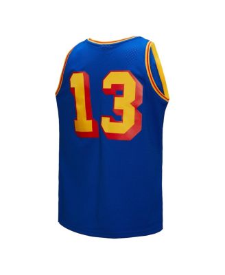 Men's Wilt Chamberlain Royal San Francisco Warriors Hardwood Classics 1963/64 Swingman Jersey