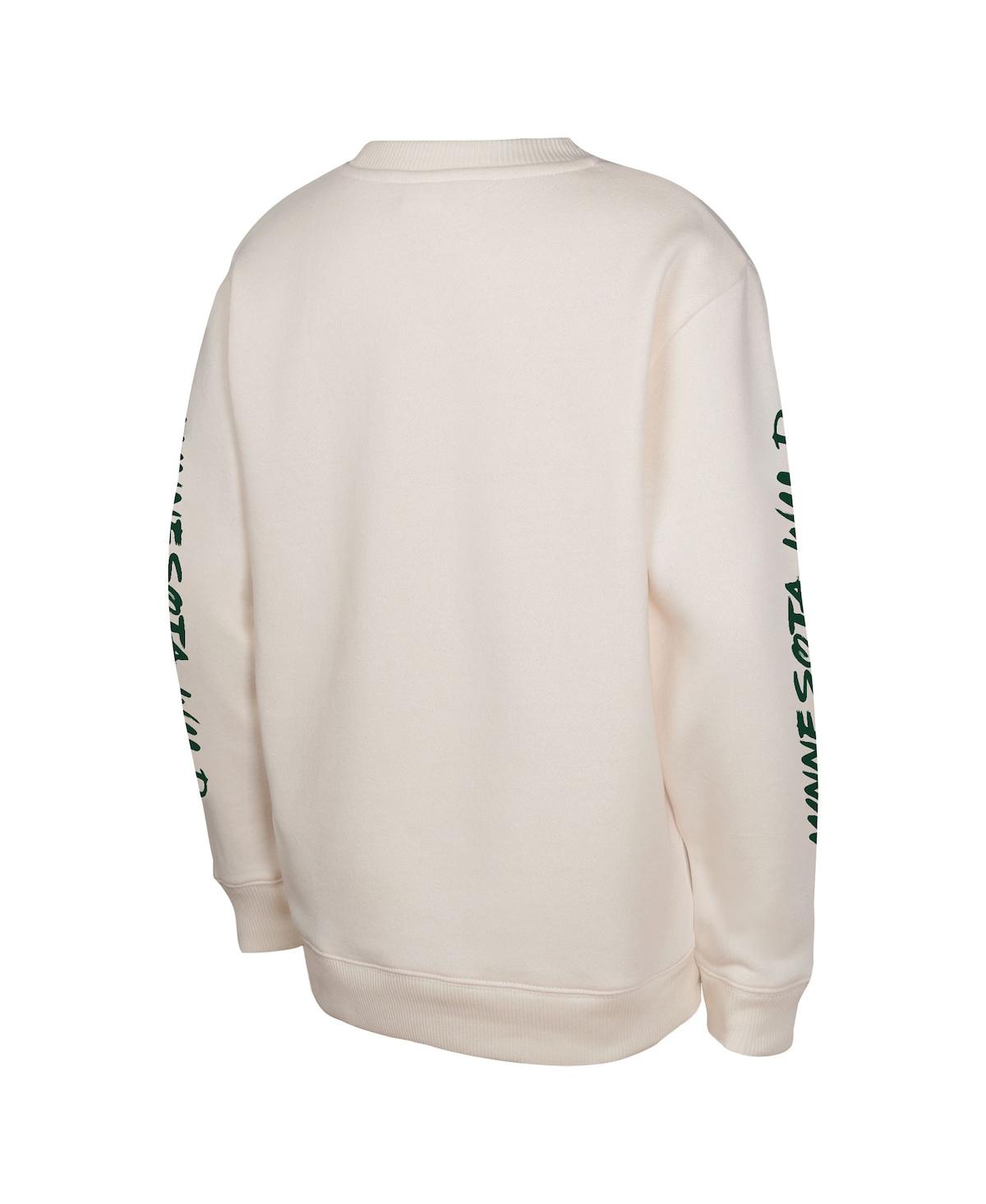 Outerstuff Big Boys And Girls Cream Minnesota Wild Star Power Pullover Sweatshirt In Cream