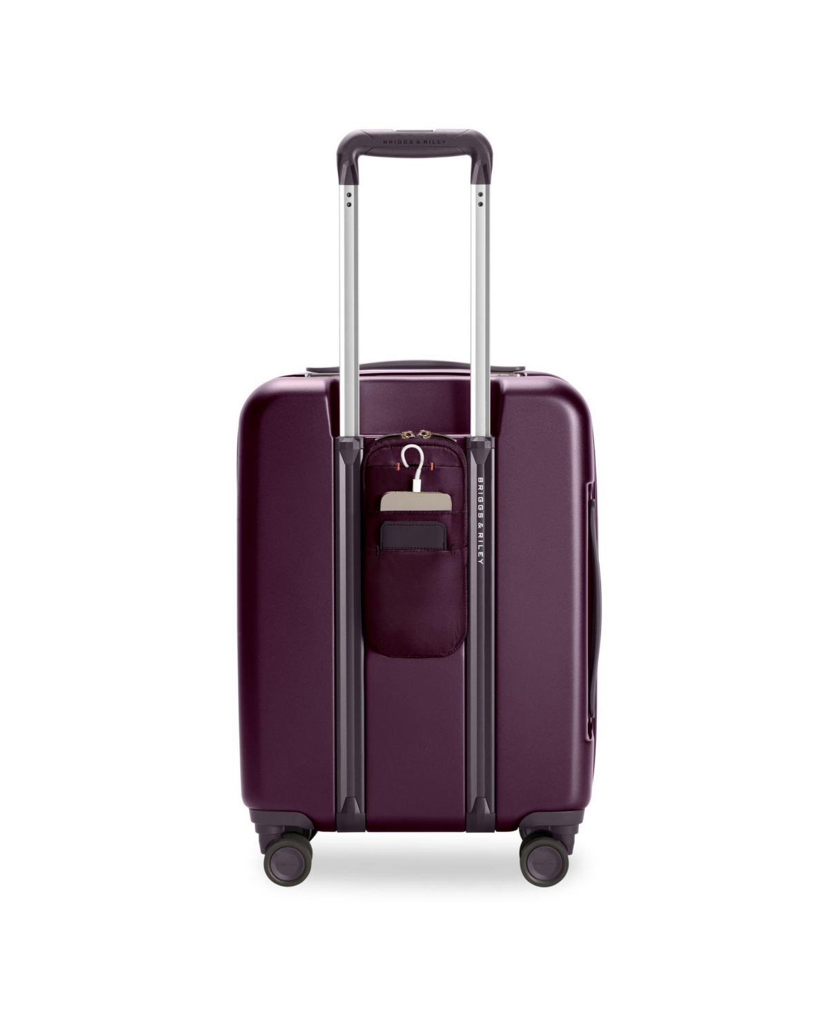 Briggs & Riley 21" Sympatico Global Carry-on Expandable Spinner In Plum