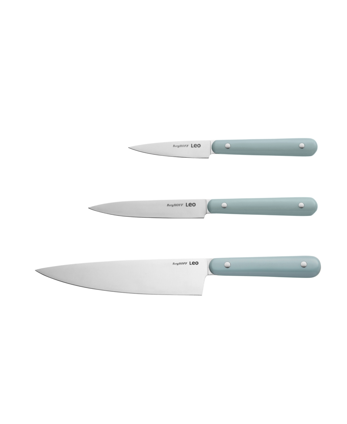 Berghoff Leo Glints 3-piece Starter Knife Set In Slate