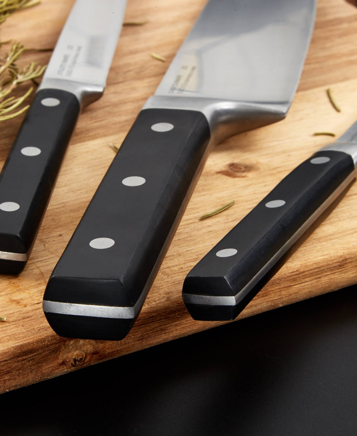 Berghoff Dina Gene 7-piece Stainless Steel Knife Set In Black