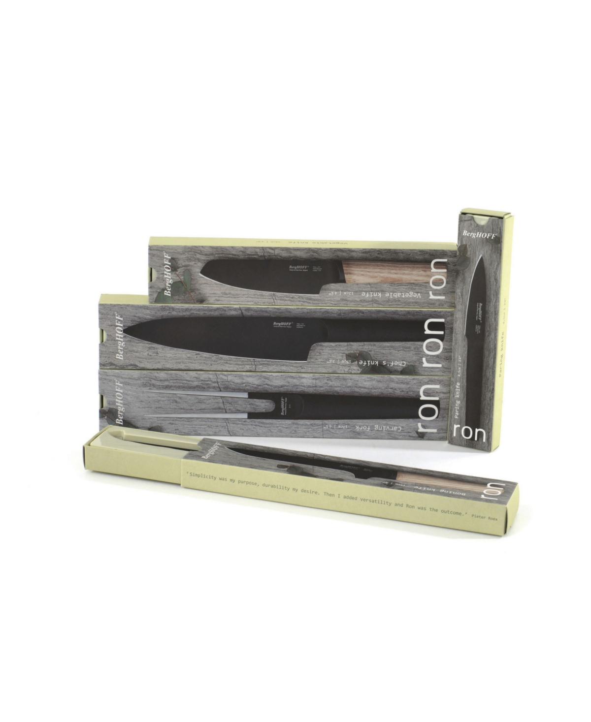Berghoff Ron 5" Stainless Steel Chef's Knife In Black