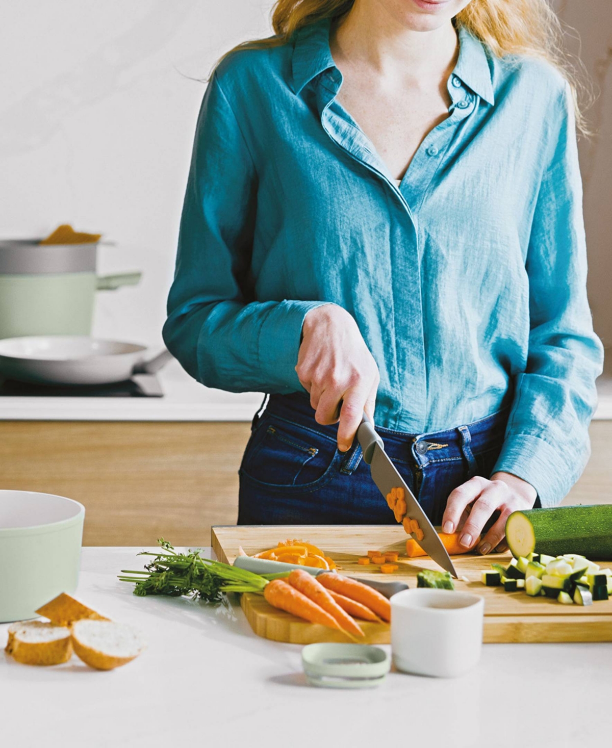 Berghoff Balance 6-piece Knife Block Set In Gray
