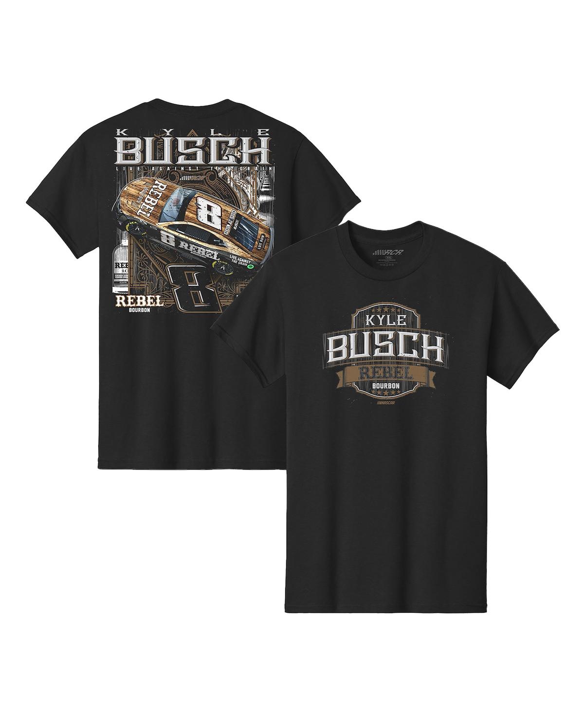 Men's Black Kyle Busch 8 Rebel T-Shirt - Black