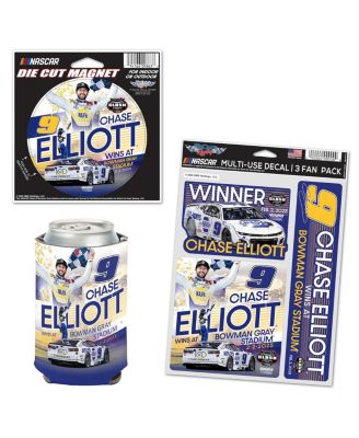 Wincraft - Chase Elliott 2025 Cook Out Clash at Bowman Gray Race Winner Three-Piece Fan Pack