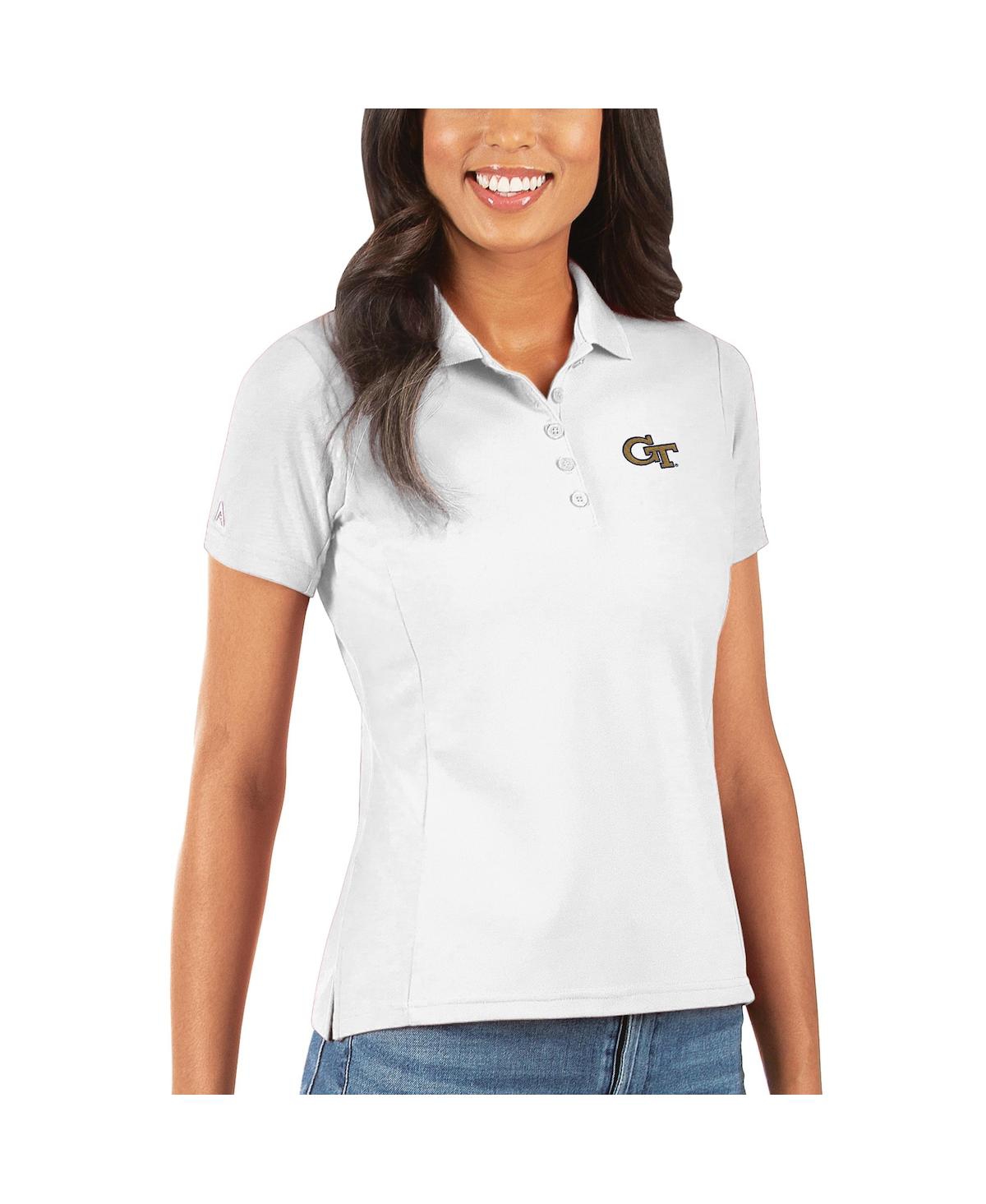 Women's White Georgia Tech Yellow Jackets Legacy Pique Polo Shirt - White