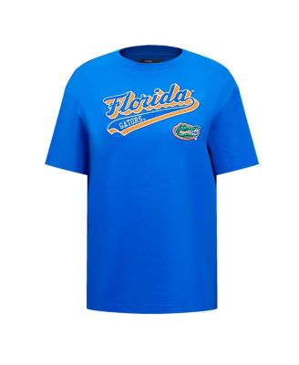 Women's Royal Florida Gators Script Tail Oversized Boyfriend T-Shirt