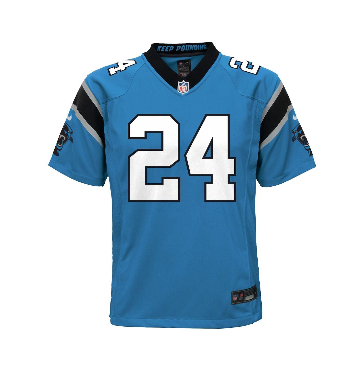 Детский топ Nike Jonathon Brooks Blue Carolina Panthers Alternate Game Jersey — фото 3