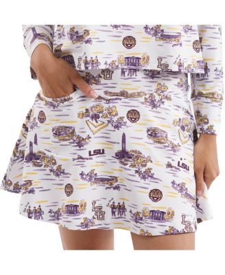 Smith & Quinn - Women's White/Purple LSU Tigers Tailgate Collection Molly Skort