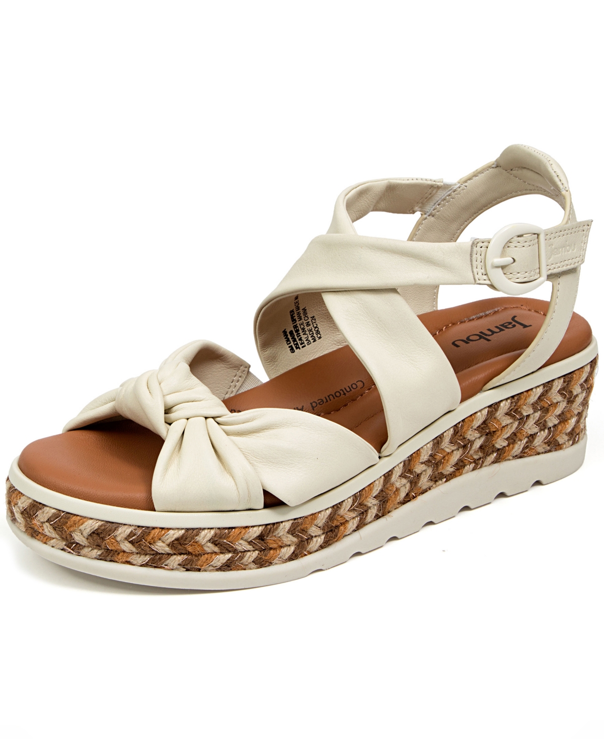 Jambu Diana Wedge Sandal In Eggshell