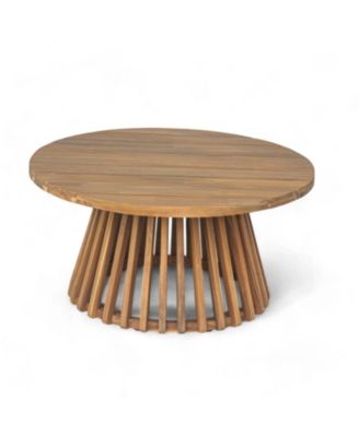 Streamdale Acacia Wood 3-Seater Daybed & Coffee Table Set