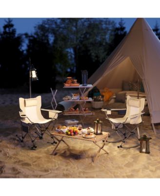 Camp Chairs for Adults, 2 Pack Outdoor Folding Chairs,