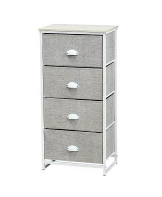 Chest Storage Tower Side Table Display Storage with 4 Drawers