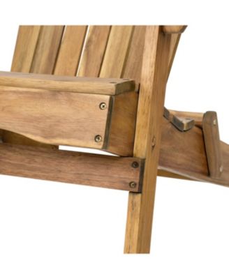 Streamdale Rustic Acacia Folding Adirondack Chair
