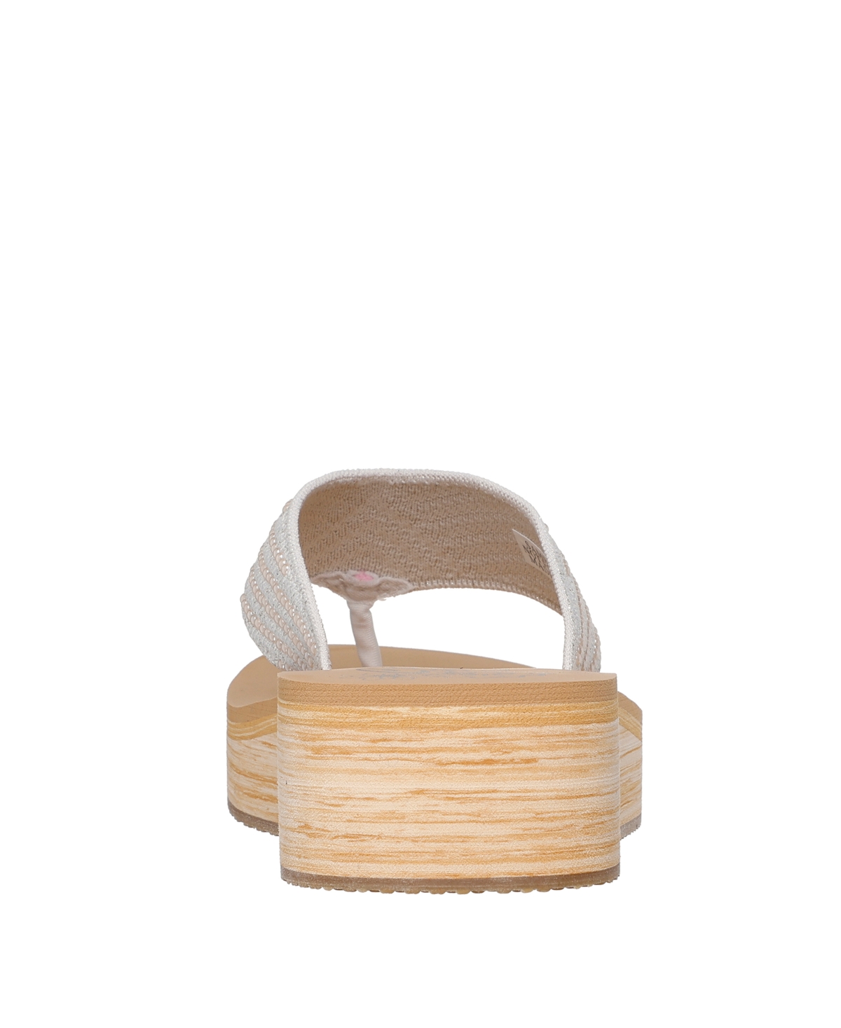 Skechers Women's Cali Summers Mid Flip-flop Thong Sandals From Finish Line In Off White