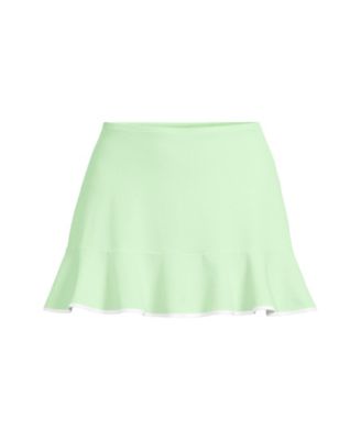 Women's Pique Ruffle Hem Mini Swim Skirt