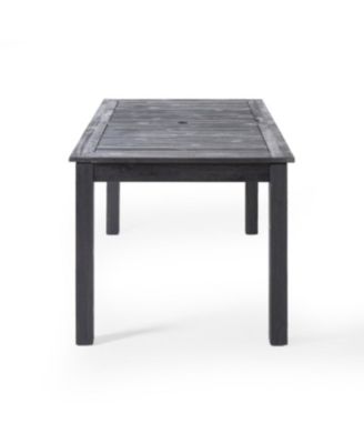 Streamdale Acacia 7-Piece Expandable Dining Set, Gray