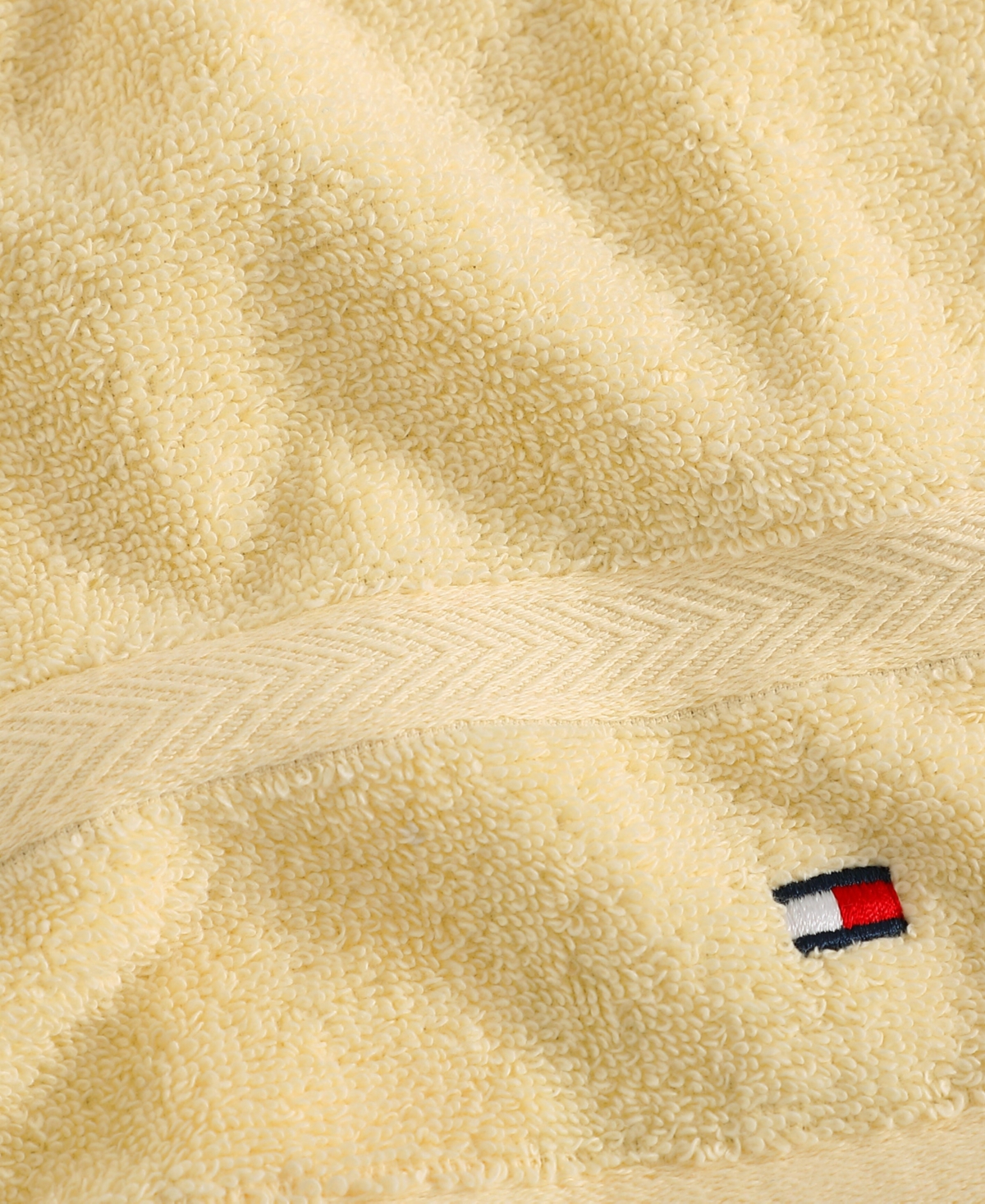 Tommy Hilfiger Home Modern American Solid Cotton Washcloth, 13" X 13"