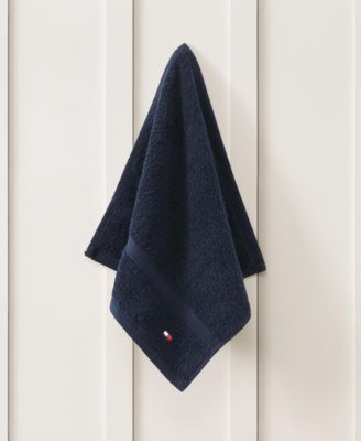 Tommy Hilfiger Home Modern American Solid Cotton Washcloth, 13" x 13"