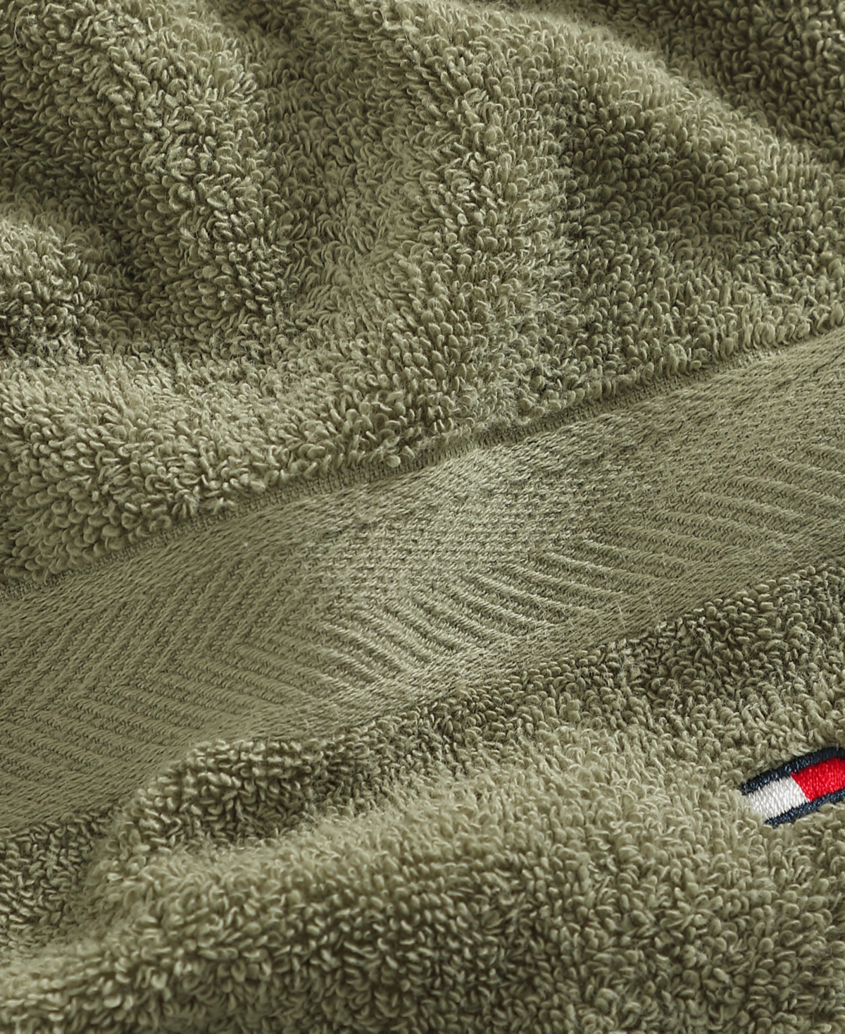 Shop Tommy Hilfiger Home Modern American Solid Cotton Hand Towel, 16" X 26"
