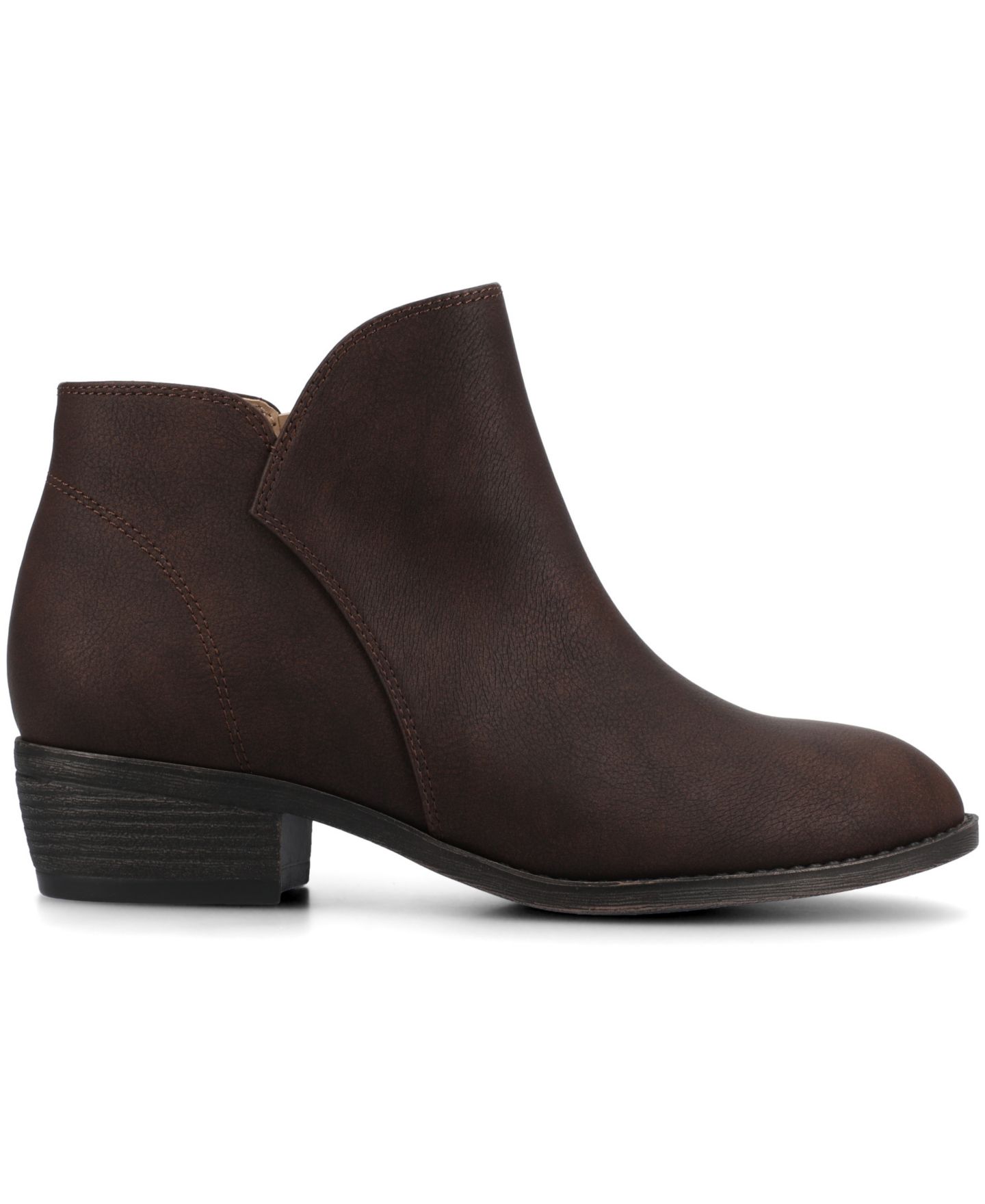 Женские ботинки Journee Collection Solarah Ankle Booties, цвет: Шоколадный — фото 2
