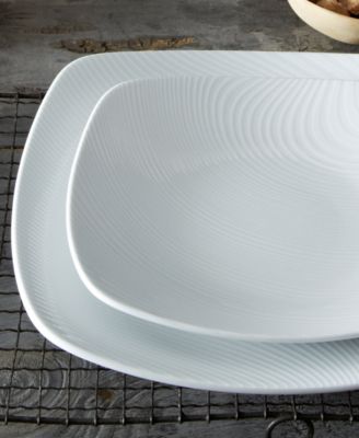 Colorscapes White-on-White Dune 4-Pc. Square Place Setting