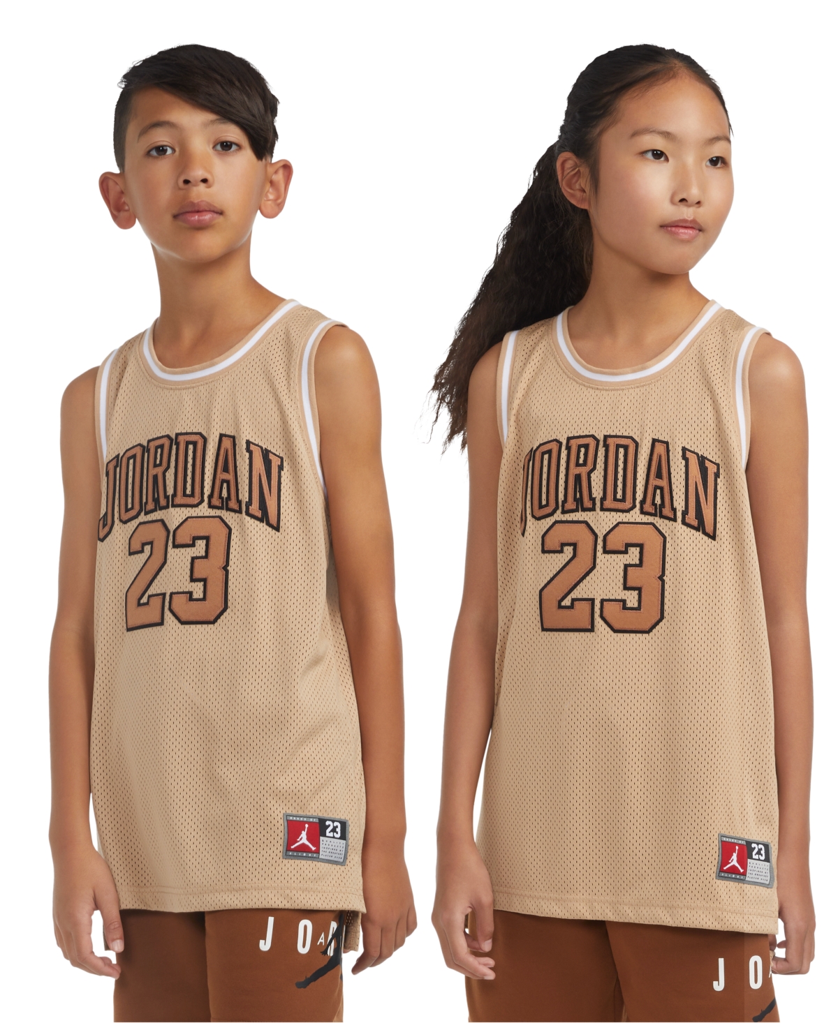 Jordan Big Boys 23 Jersey Sleeveless Tank Top In Hemp