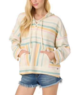 Juniors' Solstice Tie-Front Hoodie