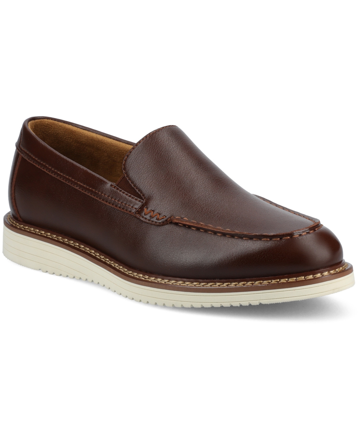 Vance Co. Men's Oneal Comfort Loafer Dress Shoe In Mahogany