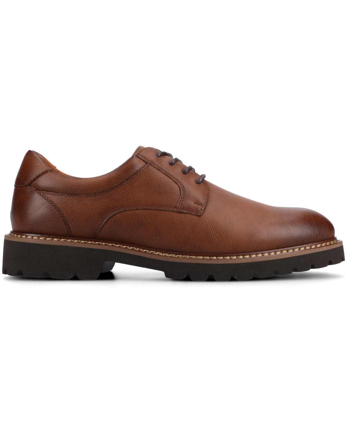 Vance Co. Vance Templeton Lug Sole Oxford Dress Shoe In Brown
