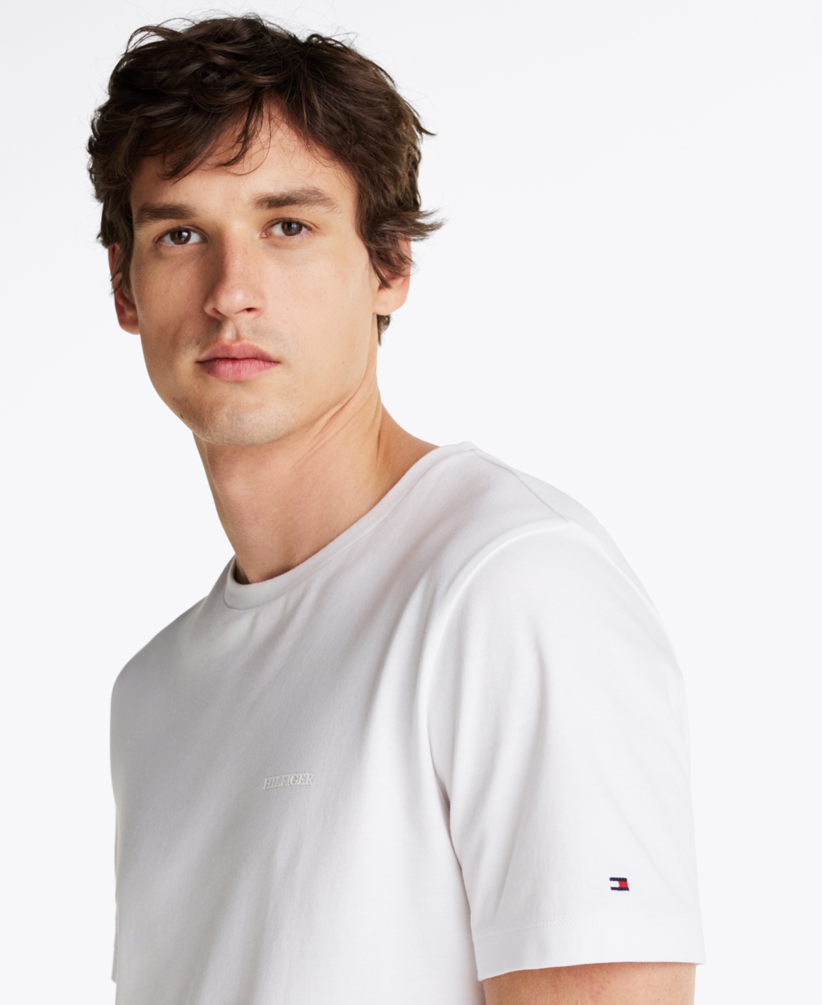 Tommy Hilfiger Men's Light Interlock T-shirt In White